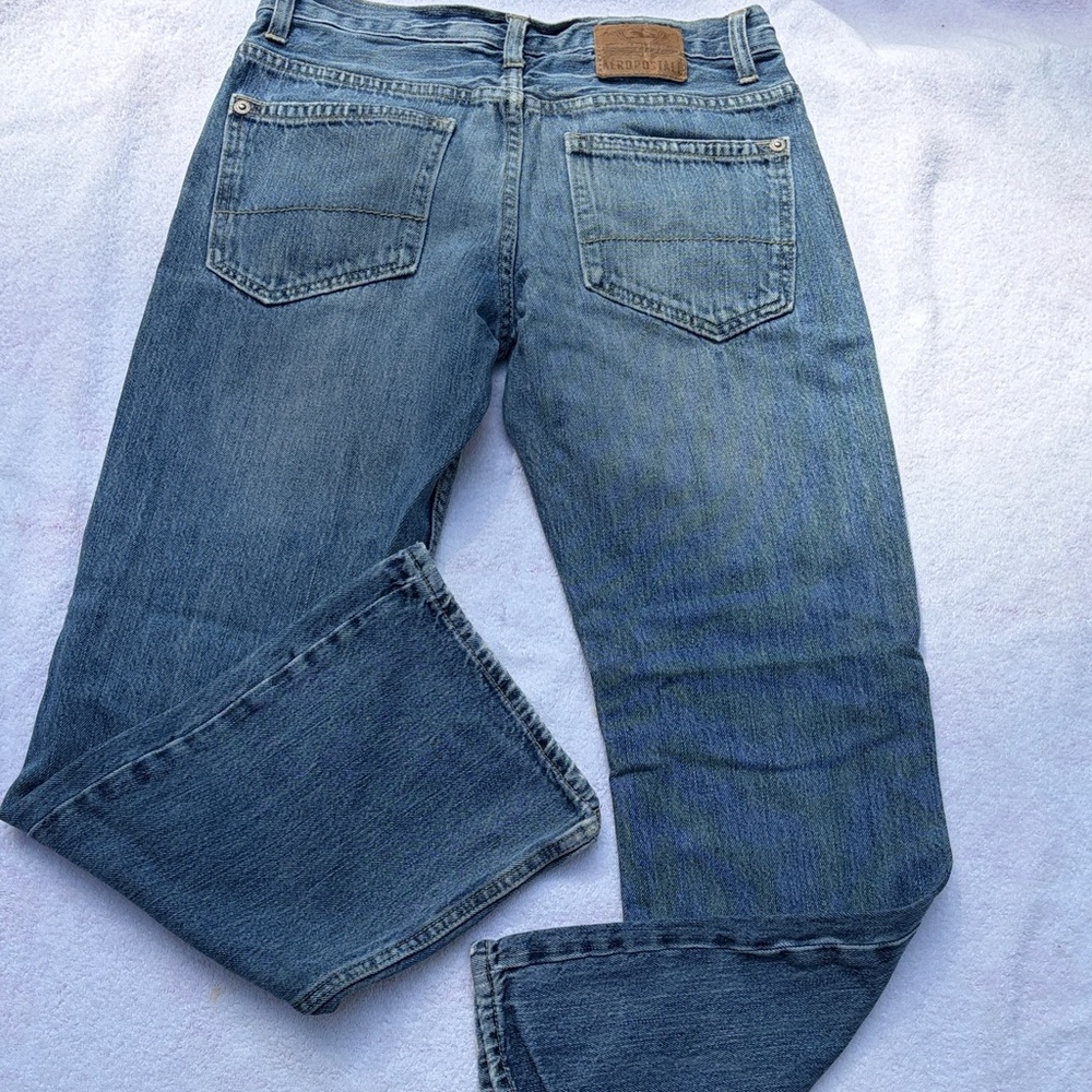 Aeropostale Windfield Vintage Distressed Bootcut Jeans - Picture 4 of 5